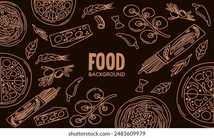 Fast food background vector illustration on shutterstock.