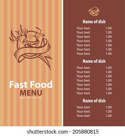fast food banner