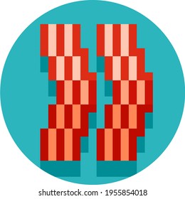 Fast Food and Beverages Vector in 8-Bit Retro Pixel Art