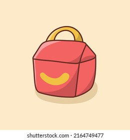 Fast Food Box Vector Illustration