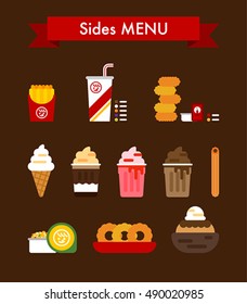 fast food burger delicious vector illustration flat design 