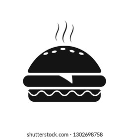 Fast food burger icon. Burger icon vector. Burger sign or symbol