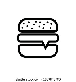 Fast Food, Burger icon vector
