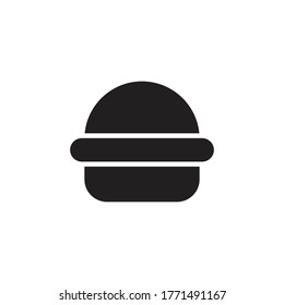 fast food burger icon vector sign