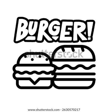 fast food burger icon vector illustration design