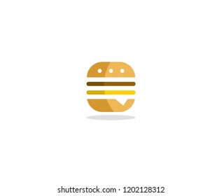 Fast food burger logo 
