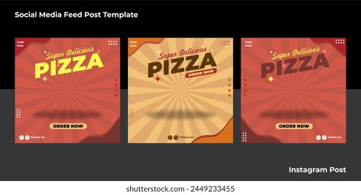 fast food business marketing social media post or web banner template design with abstract background, logo and icon. Fresh foos and drink, coffee and tea sale promotion flyer or poster.