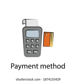 fast food card, payment outline icon. Element of food illustration icon. Signs and symbols can be used for web, logo, mobile app, UI, UX