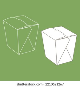 Fast food carrying box container.