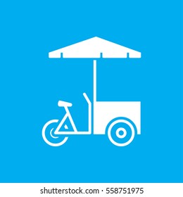 Fast Food Cart Icon Illustration Isolated Vector Sign Symbol