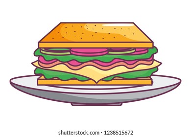 fast food cartoon