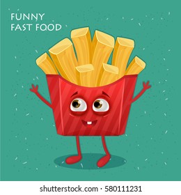 Fast food cartoon