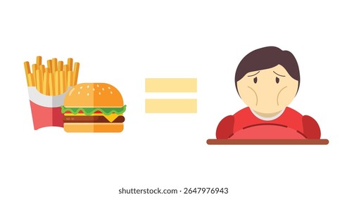 fast food causa obesidade. junk food acelera o ganho de peso. pessoas obesas por causa de junk food. alimentos com alto teor calórico