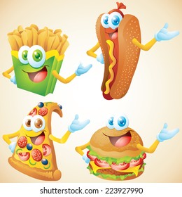 Fast food character set