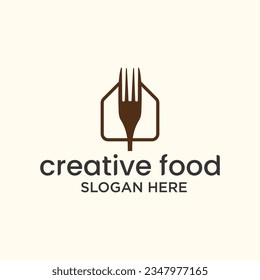 Fast food chef home logo restaurant chef logo design concept Food Restaurant vector
