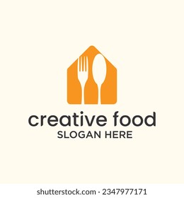 Fast food chef home logo restaurant chef logo design concept Food Restaurant vector