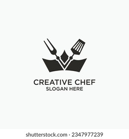 Fast food chef home logo restaurant chef logo design concept Food Restaurant vector