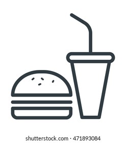 Fast Food Colored Vector Icon