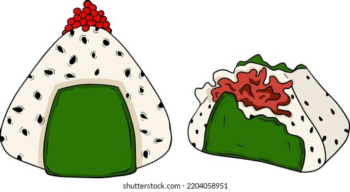 Comida rápida. Ilustración vectorial de color de la comida callejera de estilo plano.