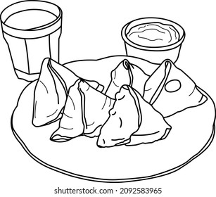 Fast Food Coloring Pages Kids Adults Stock Vector (Royalty Free ...