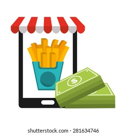 fast food commerce design, vector illustration eps10 graphic 