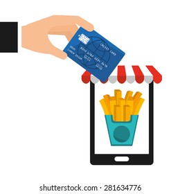 fast food commerce design, vector illustration eps10 graphic 