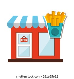 fast food commerce design, vector illustration eps10 graphic 