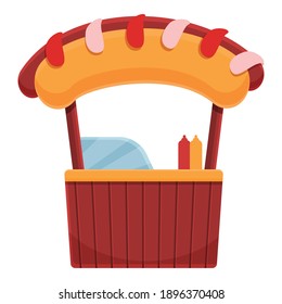 Fast food commerce icon. Cartoon of fast food commerce vector icon for web design isolated on white background