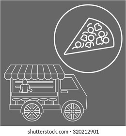 Fast Food concept and menu options design, vector illustration 10 eps graphic.