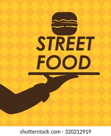 Fast Food concept and menu options design, vector illustration 10 eps graphic.