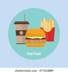 fast food concept vector