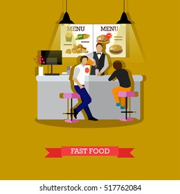 Fast Food Concept Vector Illustration Flat Stock Vector (Royalty Free ...