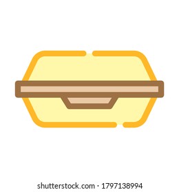 fast food container color icon vector. fast food container sign. isolated symbol illustration