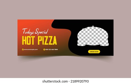 Fast Food culinary ads banner template food restaurant banner ad post. Web Banner social media post cover template
