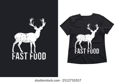 Fast Food Deer Hunter Shirt Funny, Shirts for Men, Funny, Hunting Dad, Rude Hunting Shirt Women, Hunting Shirt, Womens Funny TShirt, Funny Gifts, Offensive Hunting Shirts, Deer Shirt