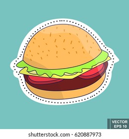 Fast food. Delicious. Dinner. Icon For your design.