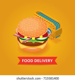 Fast food delivery banner