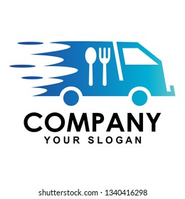 Fast food delivery car logo