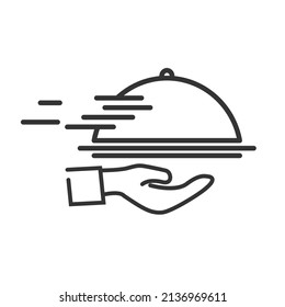 fast food delivery icon illustration vector
