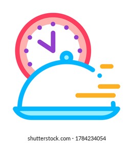 fast food delivery icon vector. fast food delivery sign. color symbol illustration