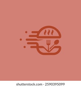 fast food delivery logo design template