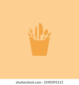 fast food delivery logo design template