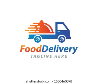 Fast Food Delivery Logo Template Design Stock Vector (Royalty Free ...