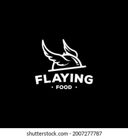 fast food delivery logo vector illustration