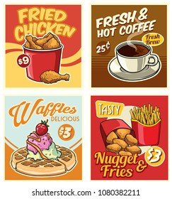 fast food design collection