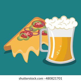 fast food design isolated