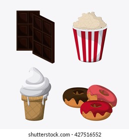 Fast food design. menu icon. Colorful illustration