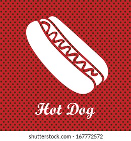 fast food design over dotted background vector illustration