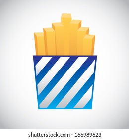 fast food design over gray  background vector illustration