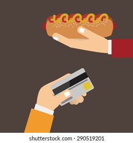 fast food design over grey background, vector illustration